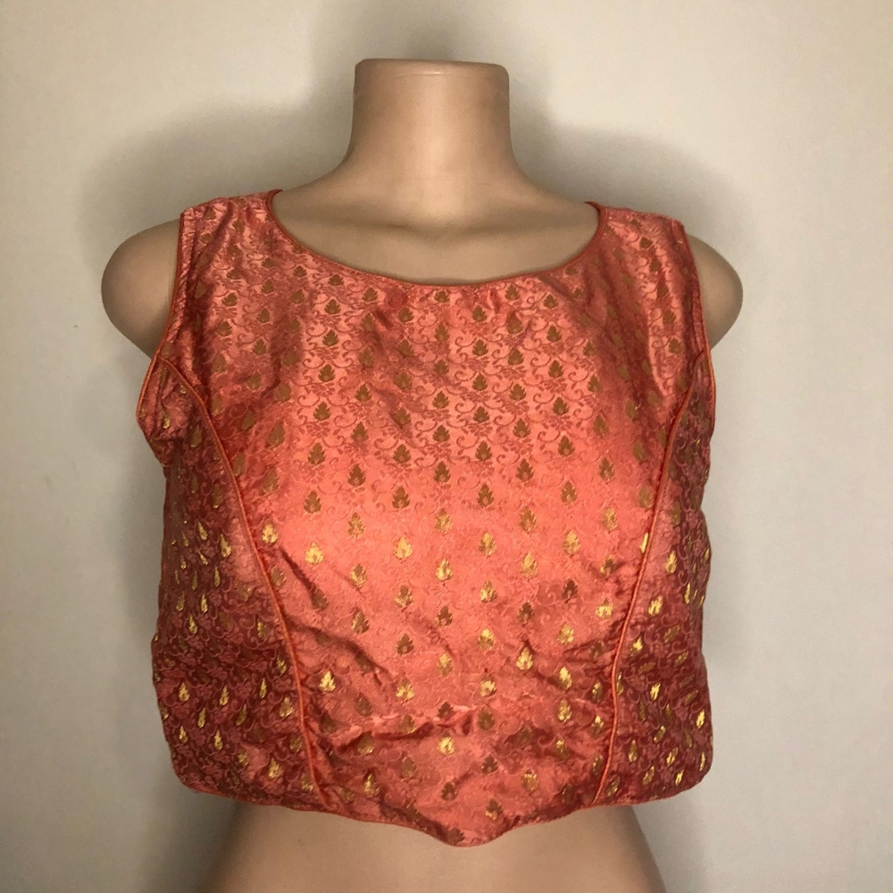 Indian silk choli top